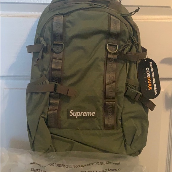 supreme backpack olive